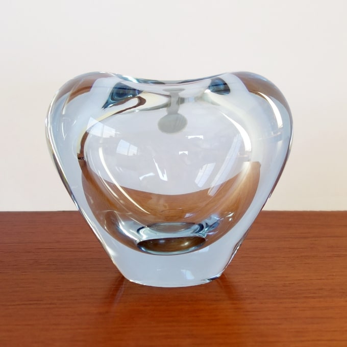 ヴィンテージ　ホルムガード　ガラス花瓶