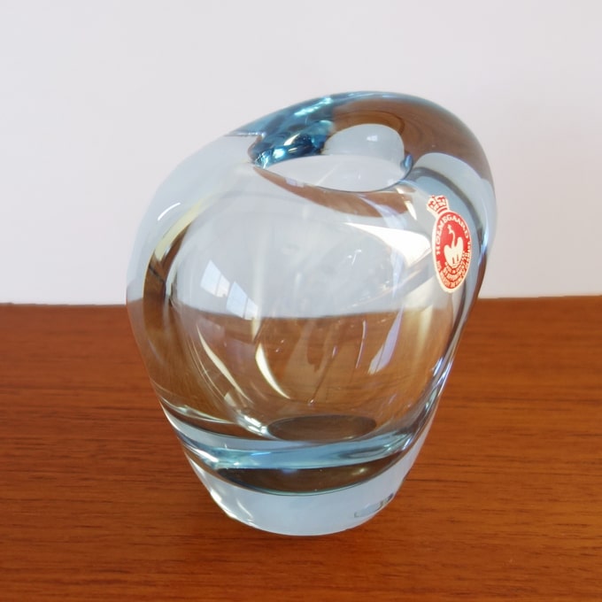 ヴィンテージガラス花瓶　ホルムガード