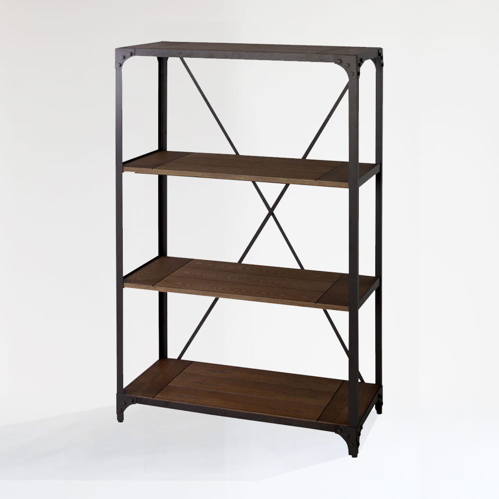 黒鉄脚オープンシェルフ幅90