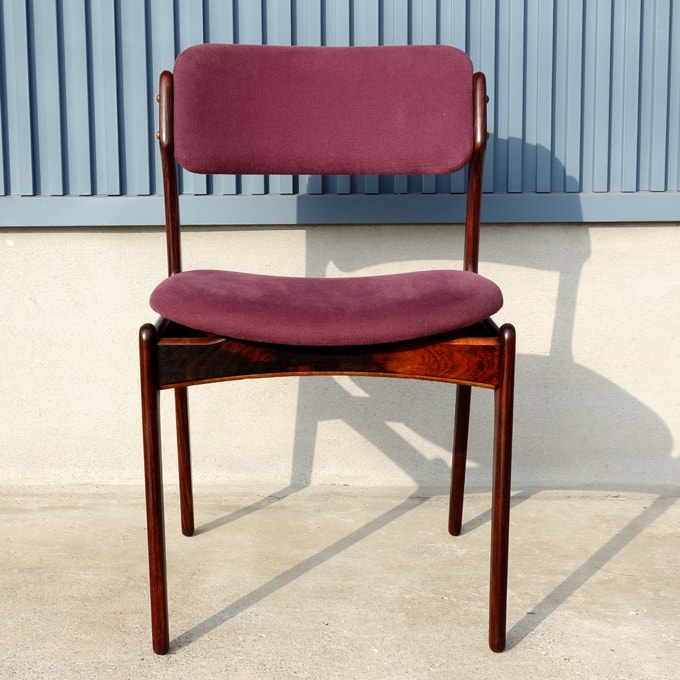 ヴィンテージ・ローズウッド椅子　紫