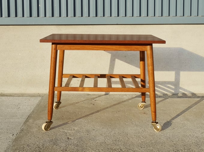 北欧サイドテーブル キャスター付き アンバーデザイン