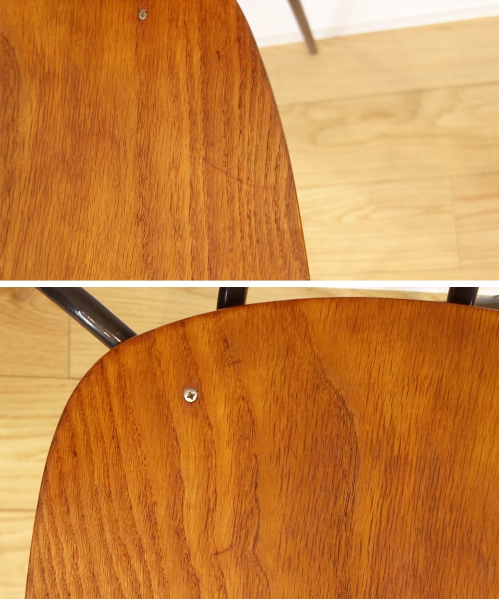 チェア座面にひっかき傷