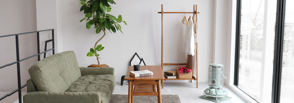 北欧スタイルのインテリアに合うラック