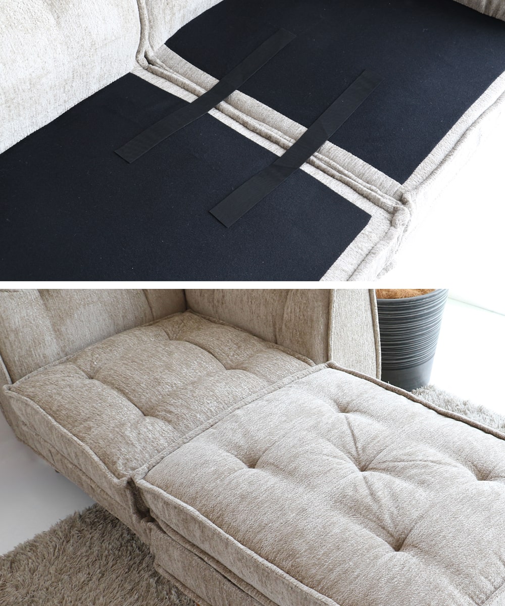 ソファを繋げて固定できます