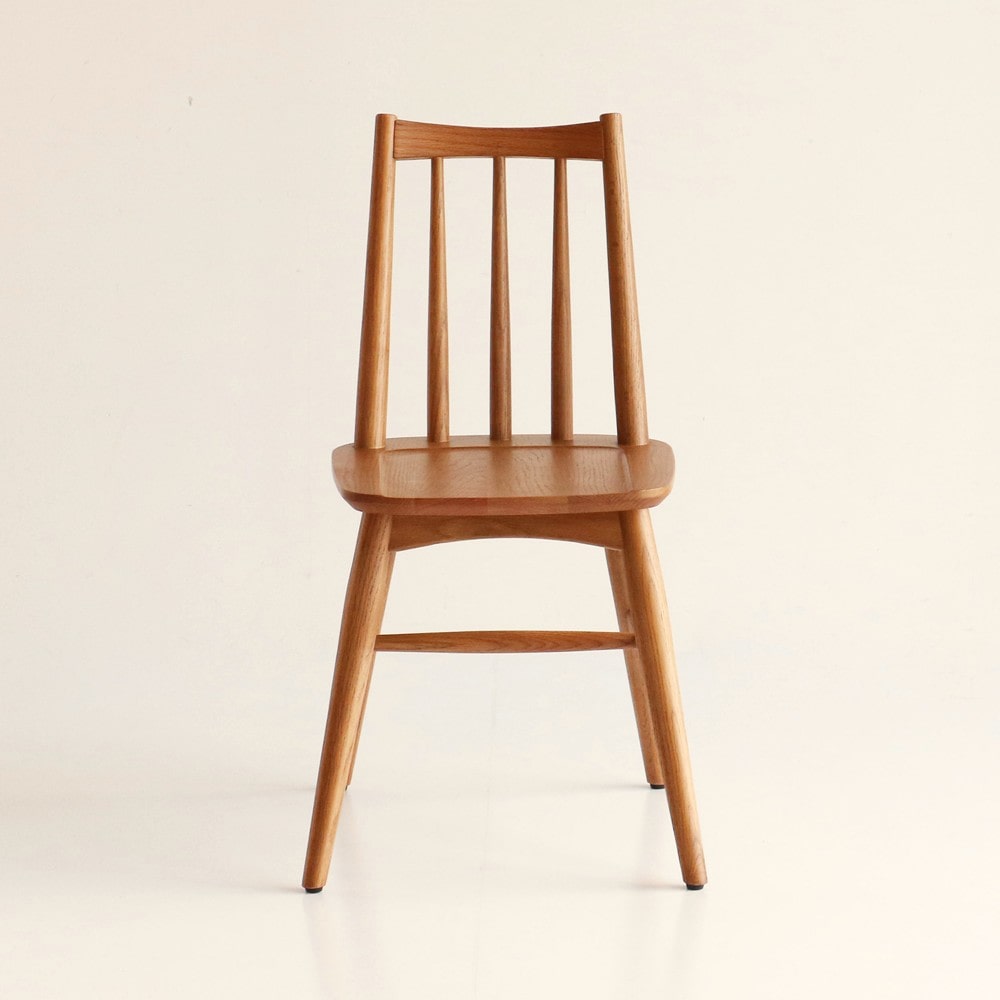 オーク材ウィンザーチェア正面