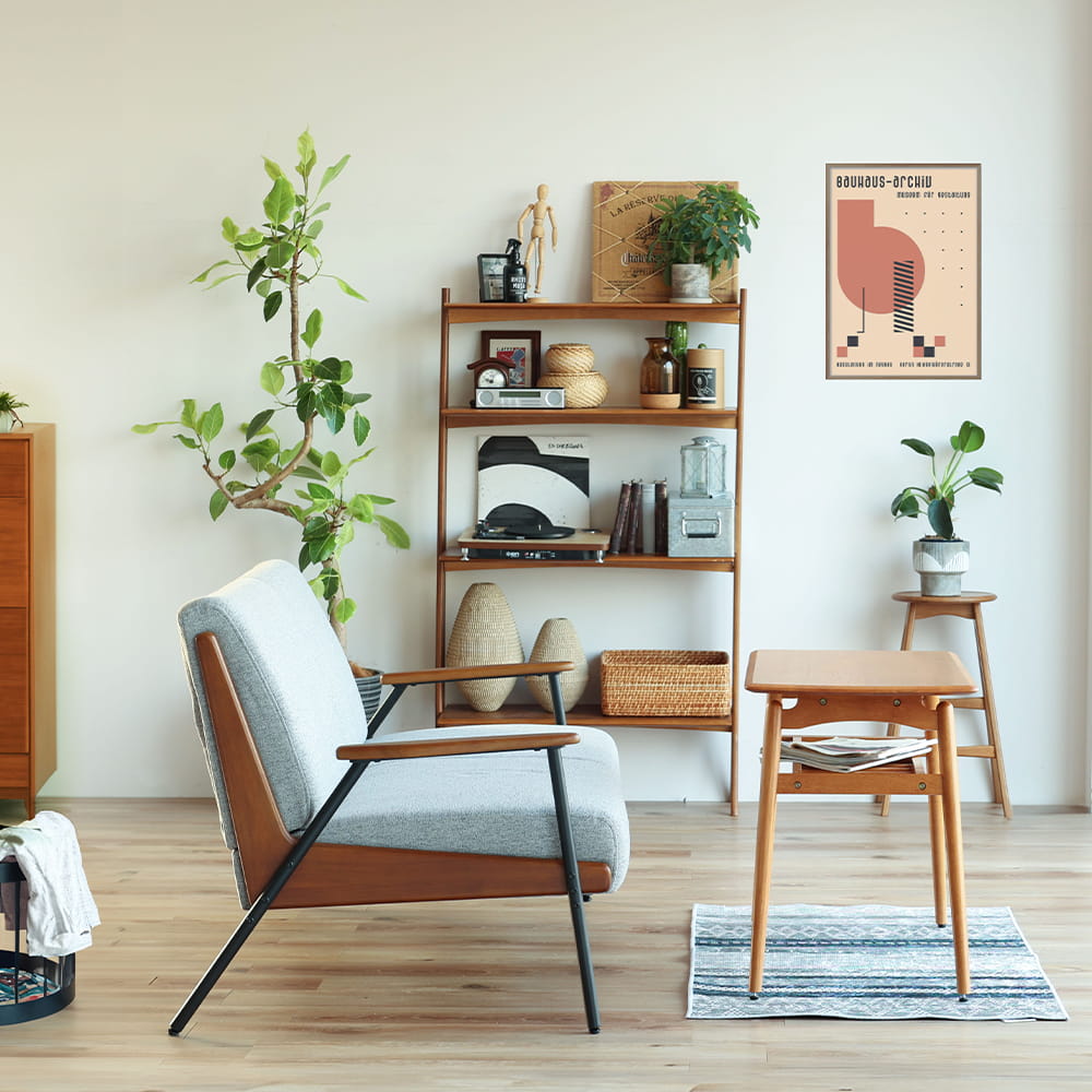 異素材ミックスが格好いい２シーターソファ