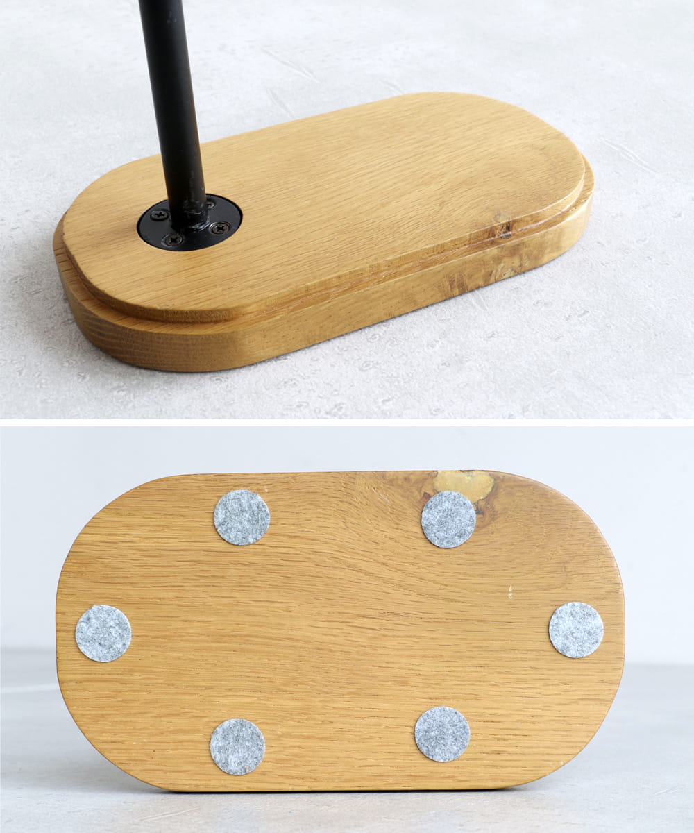 スタンドの土台にはフェルト付き