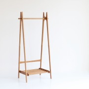 木製ハンガーラック折り畳み式