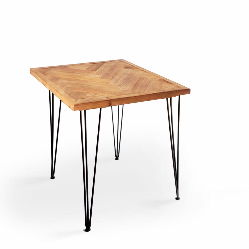 古材ダイニングテーブル80正方形