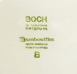 tw0243ベルギーBOCH Rambouillet皿