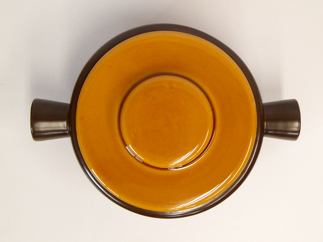 ビンテージ陶器キャセロール鍋