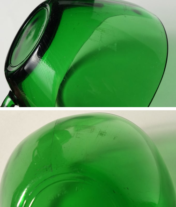 フランス製ビンテージ　ガラスカップ　状態