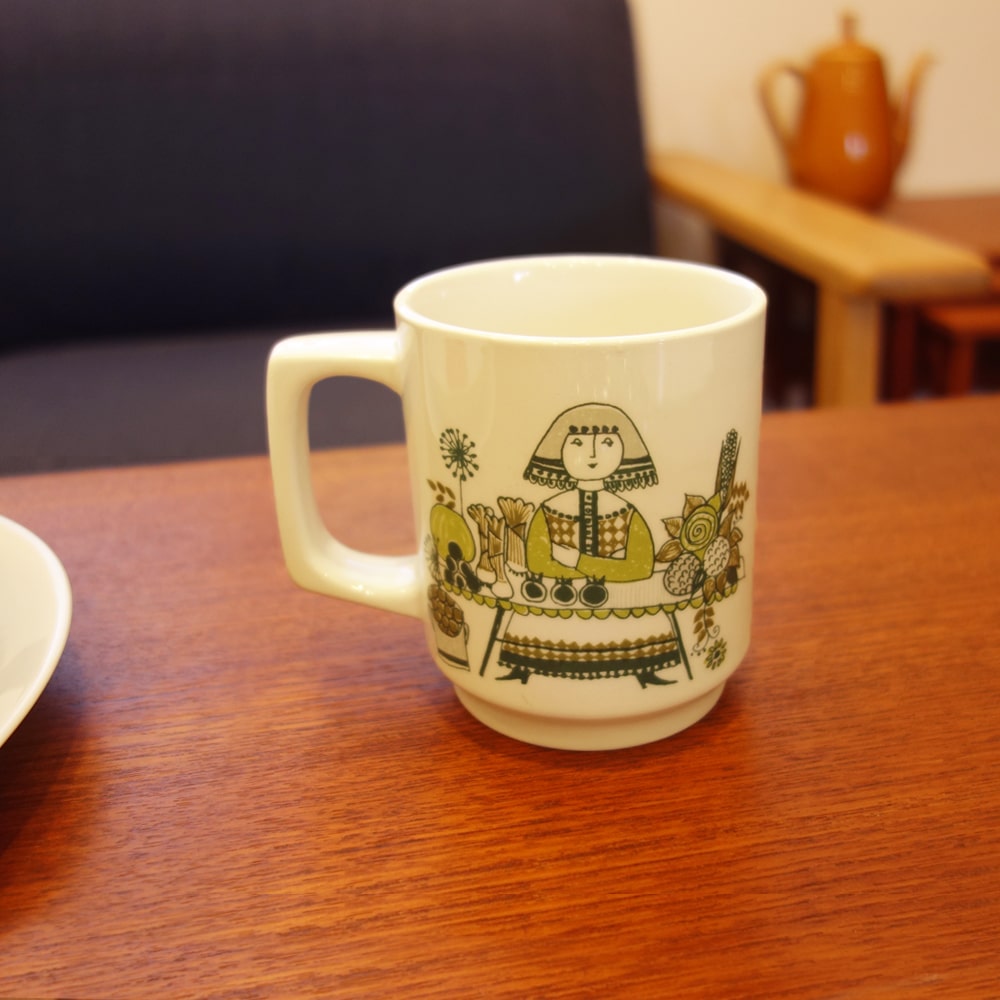 北欧フィッギオ陶器マグ　マーケット