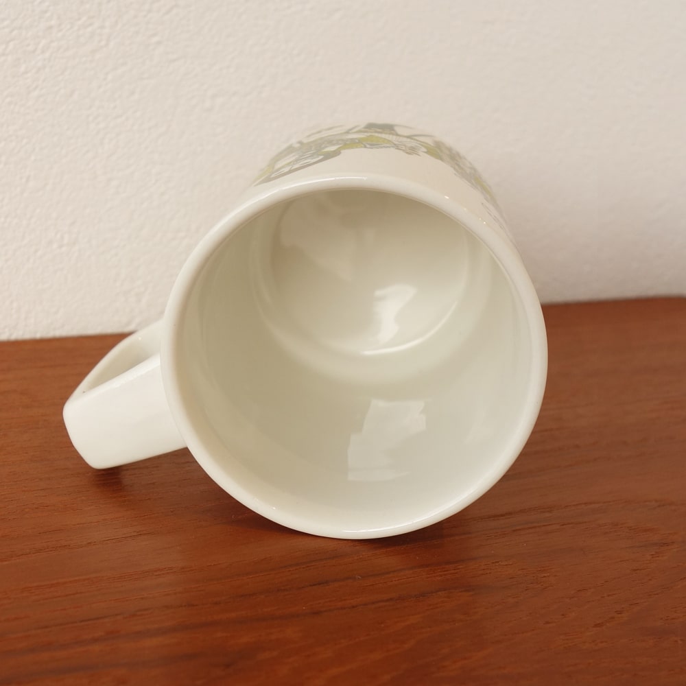 ヴィンテージ陶器マグ　内側