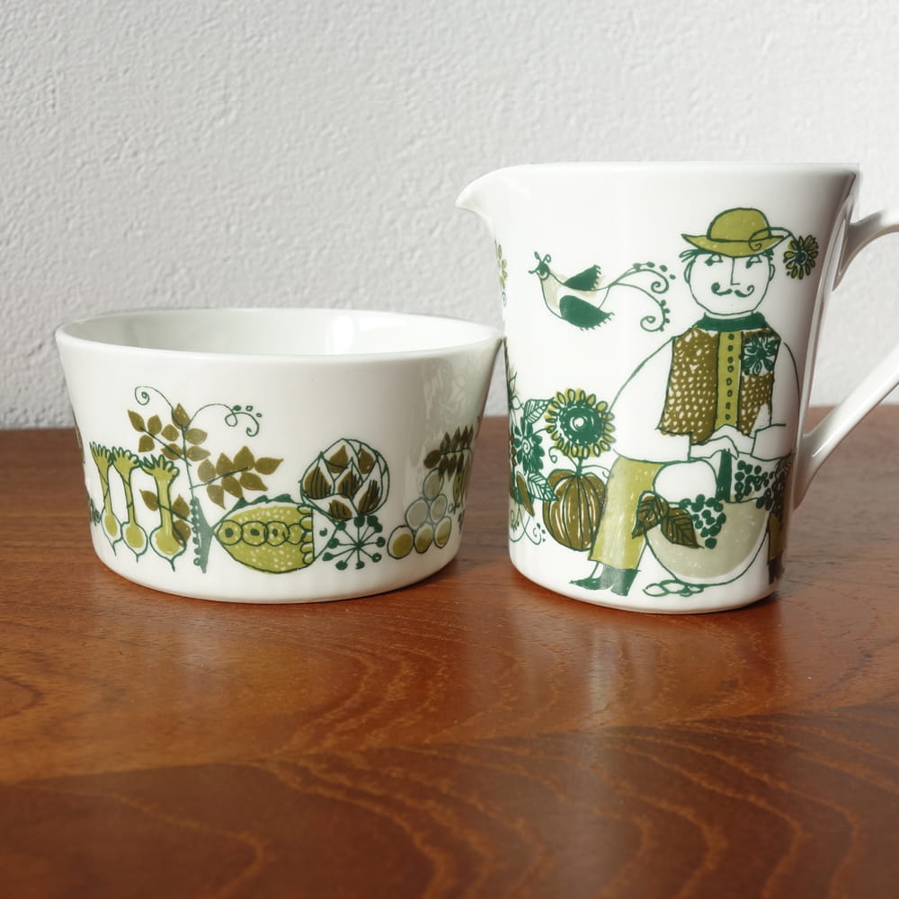 figgjoマーケット　ミルクポットとボウル